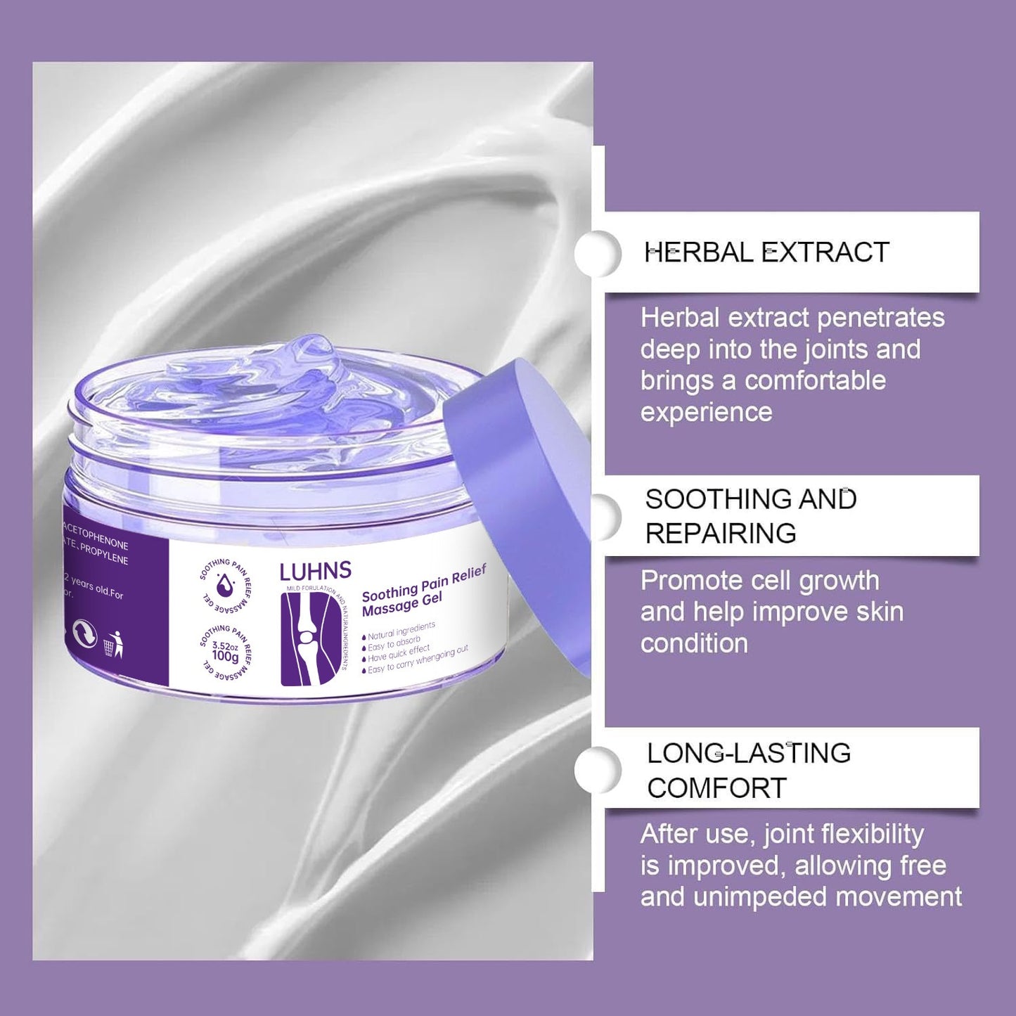 👨‍⚕️✅Official Store: LUHNS™ Turmeric & Emu Oil Arthritis Soothing Pain Relief Massage Gel