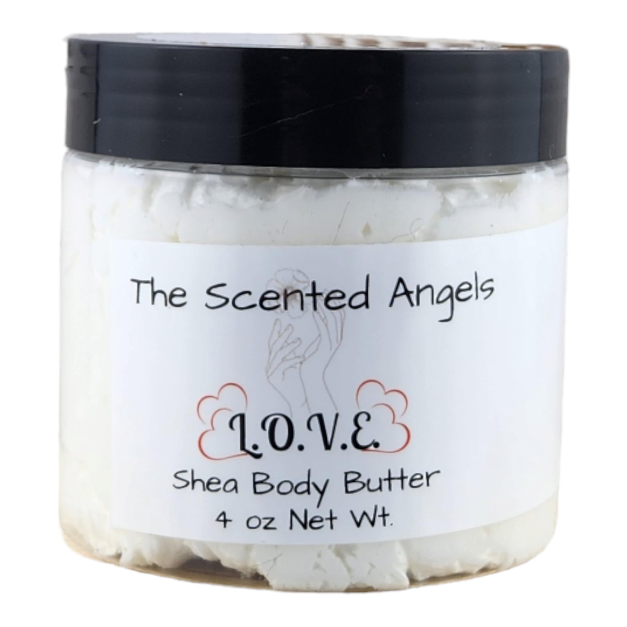 TSA Handmade Whipped Coconut Vanilla Body Butter Cream, Luxury Body Lotion for Dry Skin, Daily Moisturizing Shea Butter, Sunflower Oil, Mothers, Fathers, Women, Men, Teens, 4 oz Jar