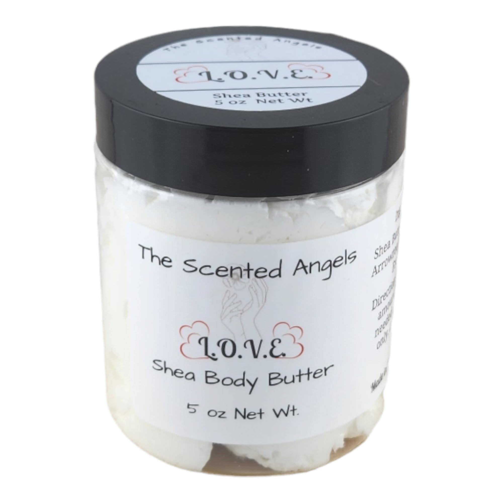 TSA Handmade Whipped Coconut Vanilla Body Butter Cream, Luxury Body Lotion for Dry Skin, Daily Moisturizing Shea Butter, Sunflower Oil, Mothers, Fathers, Women, Men, Teens, 4 oz Jar