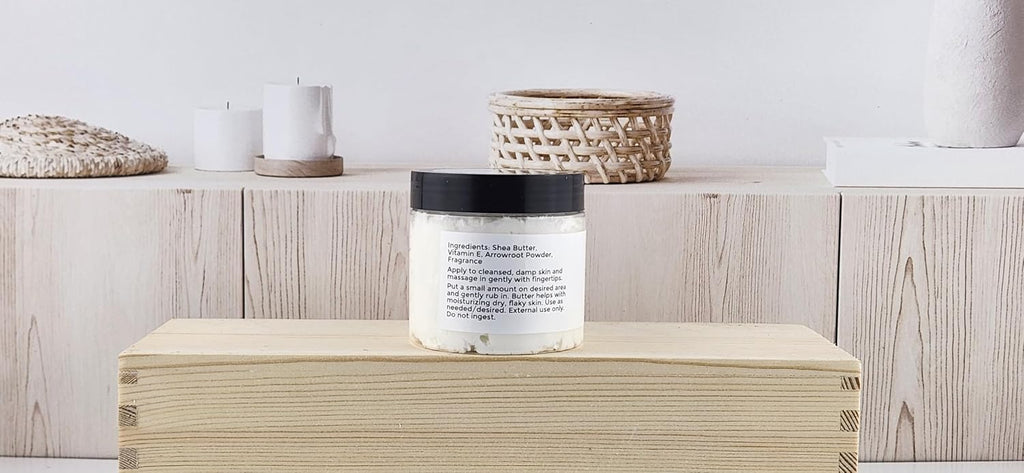 TSA Handmade Whipped Coconut Vanilla Body Butter Cream, Luxury Body Lotion for Dry Skin, Daily Moisturizing Shea Butter, Sunflower Oil, Mothers, Fathers, Women, Men, Teens, 4 oz Jar