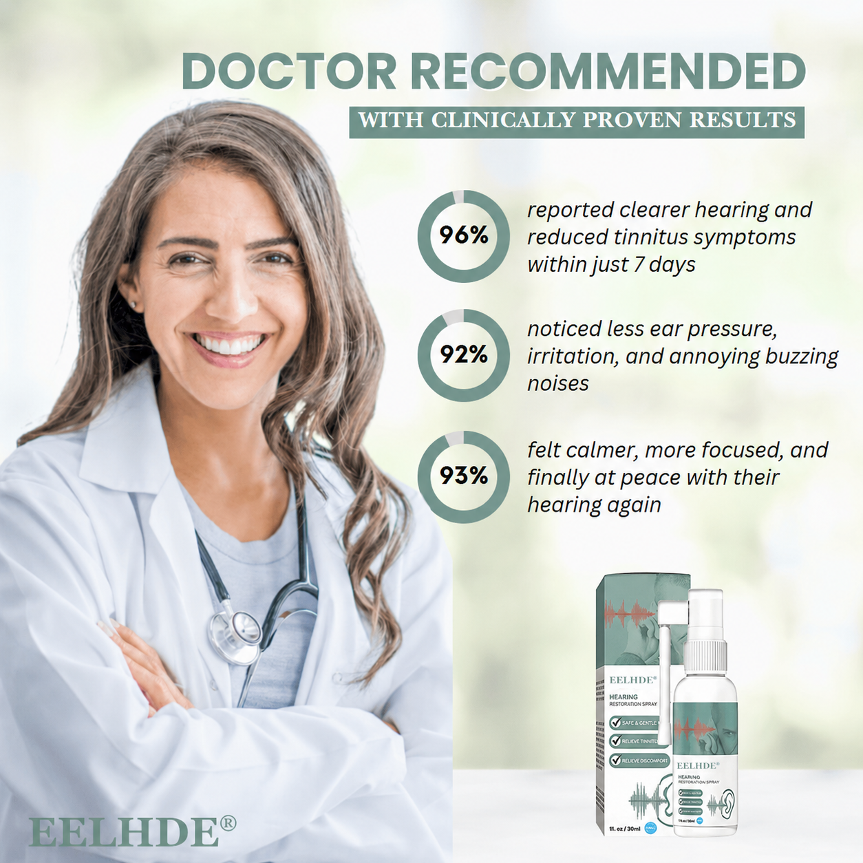 EELHOE®| Restore hearing and reduce tinnitus by up to 94% within the first week!