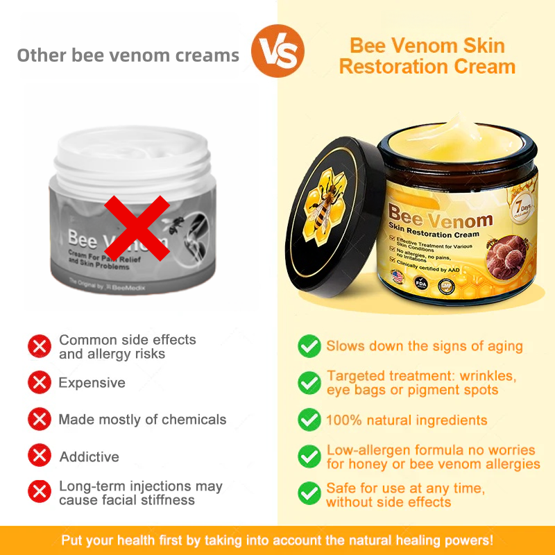 Made in the USA ✨Newly developed Bee Venom Skin Repair Cream⏰ Last day 80% off 💕（副本）