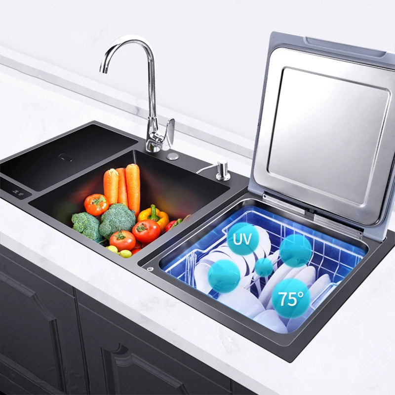 EcoWash Pro - Évier de Cuisine avec Lave-Vaisselle Automatique Intégré et Purification - 2024