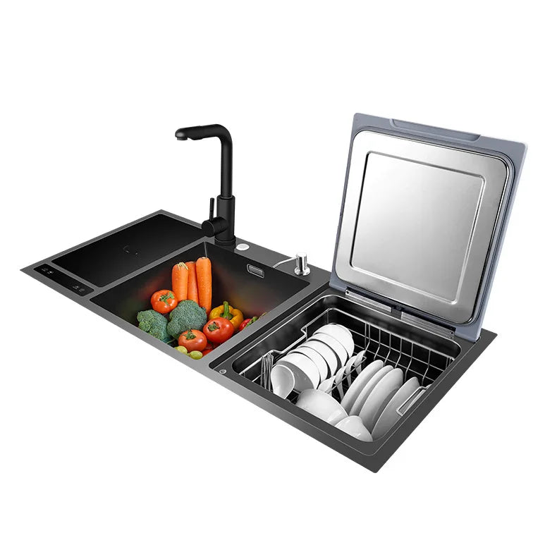 EcoWash Pro - Évier de Cuisine avec Lave-Vaisselle Automatique Intégré et Purification - 2024